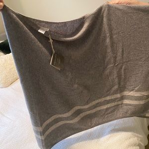 grey garnet hill cashmere sweater/poncho